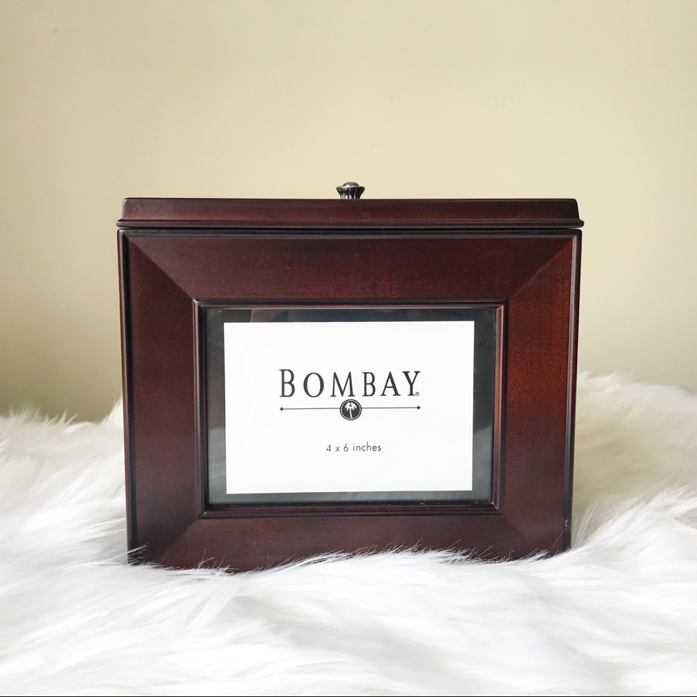 Bombay Mahogany Photo Storage Box